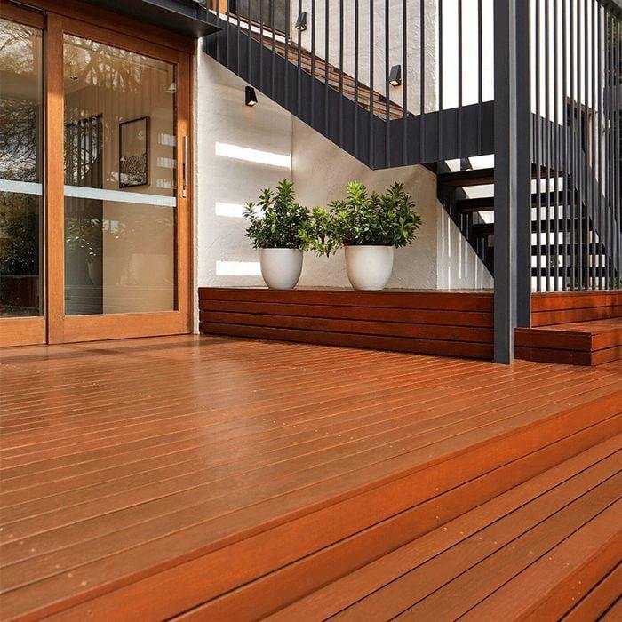 Deck staining