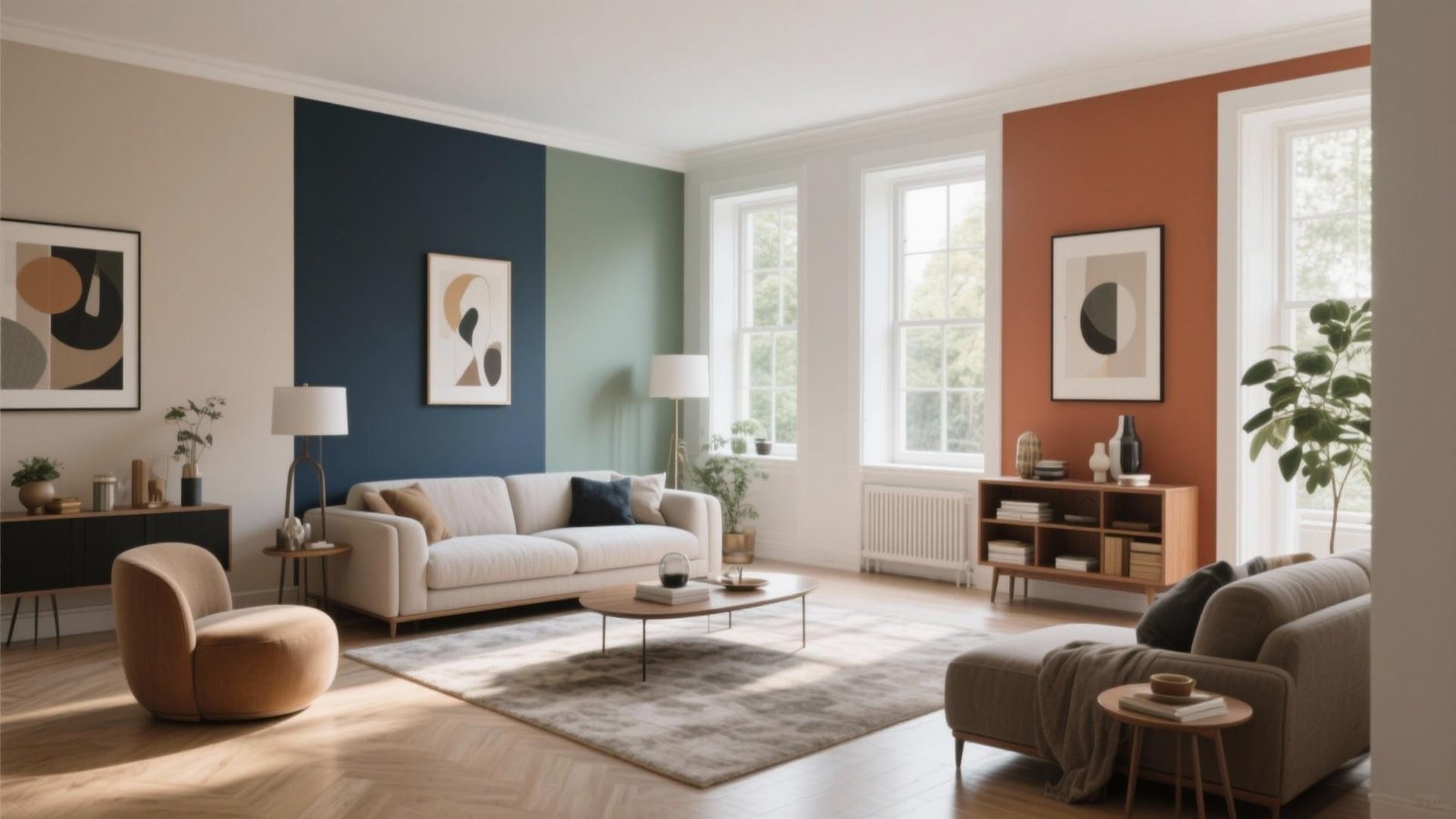 Modern living room repaint